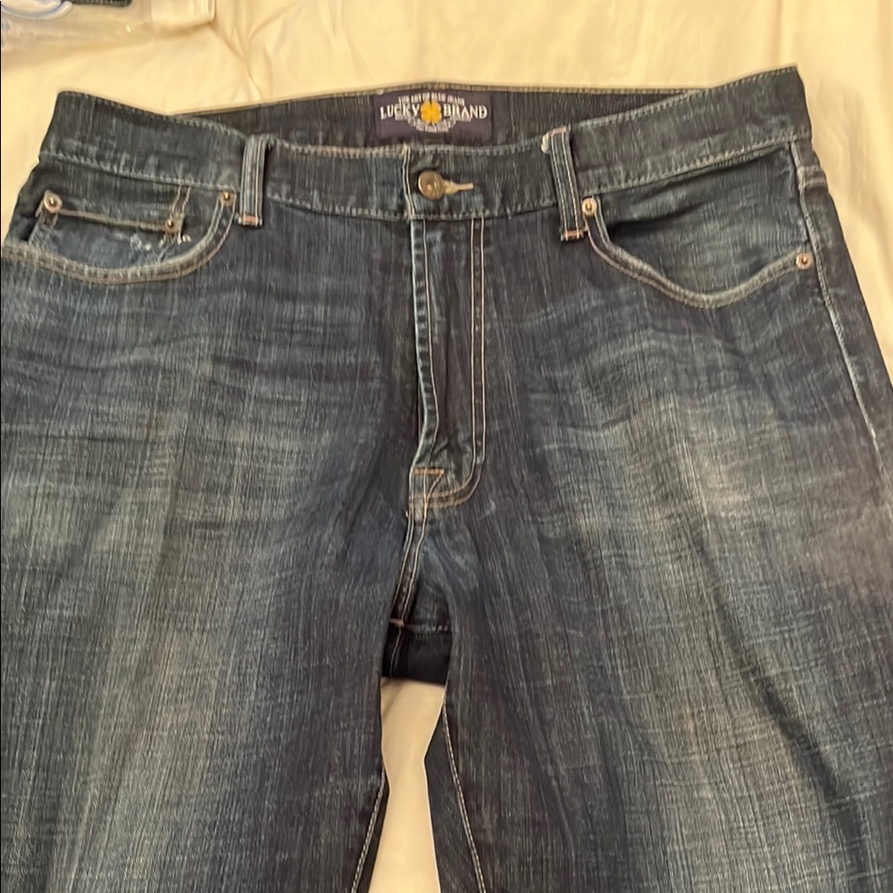 Lucky Brand Blue Relaxed Jeans with Vintage Wash